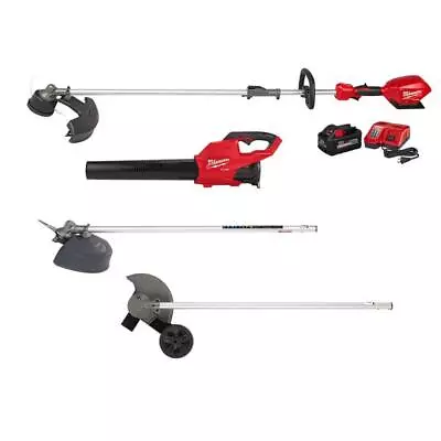 Milwaukee QUIK-LOK String Trimmer + Blower Kit 18V Li-Ion W/ Brush Cutter Edger • $625.56