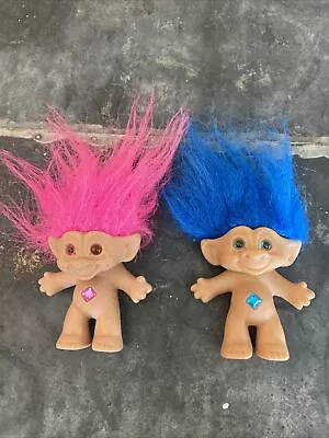 Vintage Troll Doll With Gemstone Belly Ace Novelty • $13