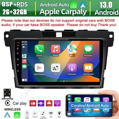 9  For Mazda CX-7 2007-2014 Car Stereo Radio Android 13 GPS Navi CarPlay BT 32GB • $116.19