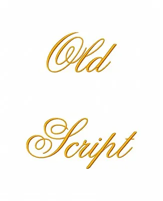 Old Script Font Machine Embroidery Designs On CD 67 Letters Numbers In 8 Sizes • $14.99