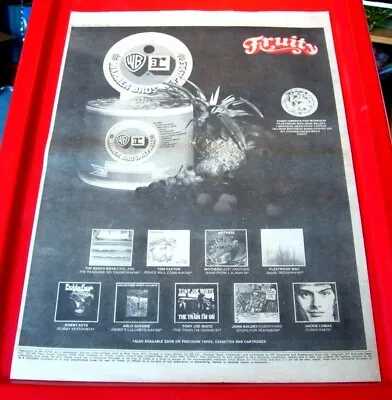 £2.99 • Buy Beach Boys/Fleetwood Mac/Mothers Of Invention 1972 Press/Mag ADVERT Poster-Size
