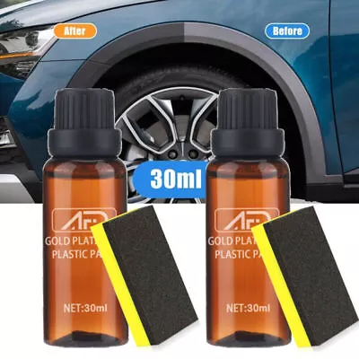 2x Car Plastic Trim Restorer For Interior Exterior Parts Bumper Protection Shine • $14.95