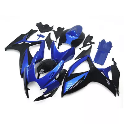 Blue Black Plastic Fairings For Suzuki GSXR600 GSX-R750 2006 2007 K6 Bodywork • $289.95