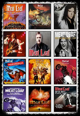Metal Signs Meatloaf Collection MUSIC POSTERS Vintage Retro Man Cave Shed Pub • £8.99