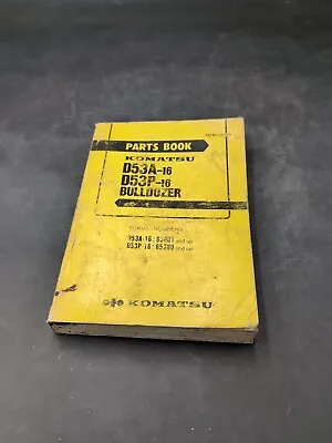 Komatsu D53A-16 53P-16 Bulldozer Parts Catalog Book Original • $42