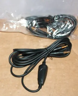 LOT 2 Of 3.5mm Aux Cable With In-Line Volume Control Headphones - 3ft • $9.99