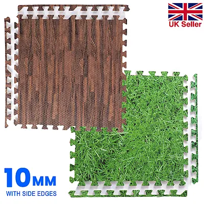 EVA INTERLOCKING FLOOR MATS SOFT FOAM GYM FLOORING MAT YOGA TILES  10MMx60x60CM • £5.82