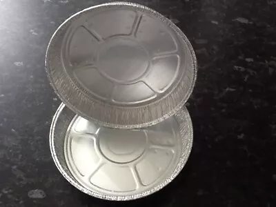 20 X 6  Round Aluminium Tin Foil Dish Baking Pie Quiche Tart Tray NO HOLES • £7.95