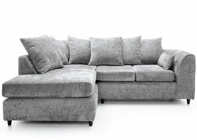 £389 • Buy Kensington Corner Sofa Suite Set  3 2 Seater Shark L Shape Footstool