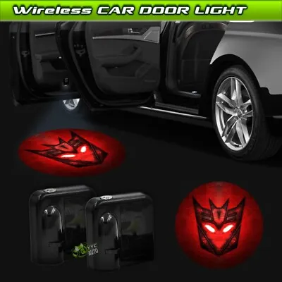 Wireless Red Transformers Decepticon Car Door Projector Laser Ghost Shadow Light • $18.65