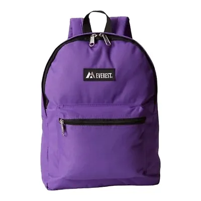Everest Basic Backpack Dark Purple 15 X 11 X 5  One Size • $13