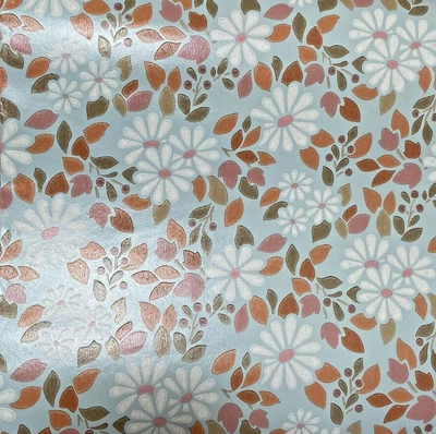 £24 • Buy Vintage 1960s Crown Wallpaper Floral Daisy Print Full Roll