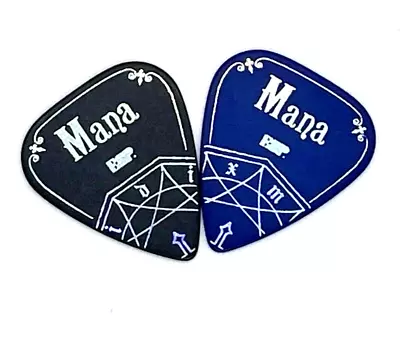 ESP Moi Dix Mois Mana 20th Model Teardrop 1.0mm POM Guitar Picks 2set Blue Black • $7.60