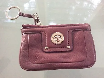 NEW ~ MARC JACOBS Coin Purse / Key Chain Style # M393557 ~ Burgundy • $29.99