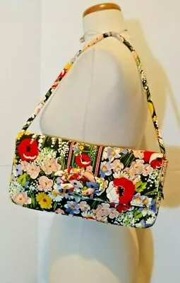 Vera Bradley Bag- Knot Just A Clutch - Poppy Fields Shoulder Bag • $17.32