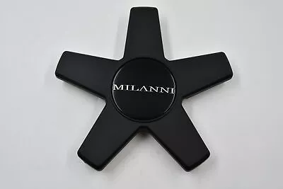 Milanni Matte Black W/ Chrome Logo Wheel Center Cap Hub Cap C565501(N) 6  Milann • $40