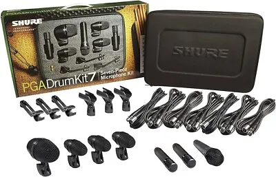 NEW Shure 7-Piece Drum Microphone Kit - PGADRUMKIT7 • $549