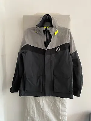 MAGIC MARINE Grey Hooded Rain Coat Size L • $49.78