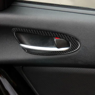 2Pcs Carbon Fiber Interior Door Handle Panel Cover Trim For Mazda RX-8 2004-2008 • $12.57