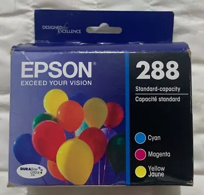 Epson 288 Color Ink Cartridges T288520 T288220 T288320 T288420 Sealed Box 2025+ • $26.49