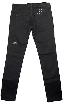 Ksubi Skinny Pins Squawk Jeans Womens Size 28 Black Denim Low Rise Zip WD11785 • $23.95