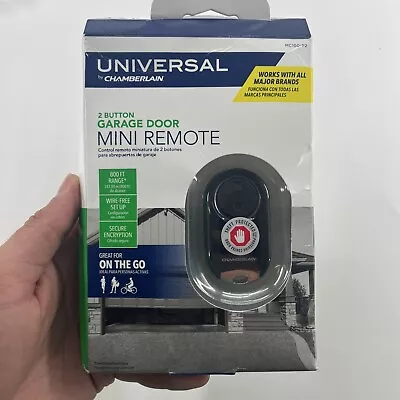 Universal By Chamberlain 2 Button Mini Garage Door Remote Keychain MC100-P2 • $22.99