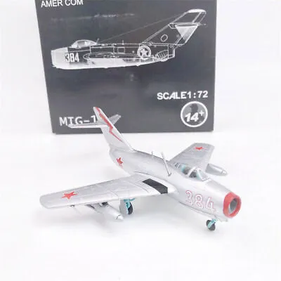 AMER 1/72 COM Soviet Air Force MiG-15 Fagot Fighter  Diecast Aircraft Jet Model • $25.62