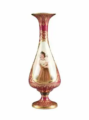 Exceptional Antique Royal Vienna Hand Painted Portrait Vase  • $999.99