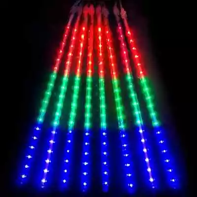 Solar Meteor Shower LED Lights Waterproof Light Tube String Garden Outdoor Decor • $70.99