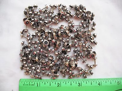 Lot Of 140 Assorted Steel Wheels Metal AxlesWheelsetFreight Train CarN Scale • $99.99