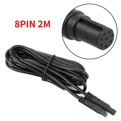 For Reverse Camera Cable Extension Extension Cable PVC Coated Black 8 Pin • $25.58