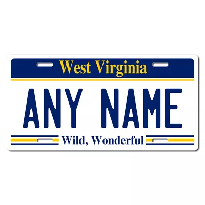 Personalized West Virginia License Plate 5 Sizes Mini To Full Size Free Shipping • $13.95