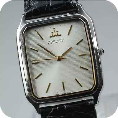 [Near MINT] Vintage SEIKO CREDOR 7771-5030 Square Quartz Men's Watch From JAPAN • $218.99