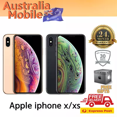 Apple IPhone XS/X 64GB 256G 512GB UNLOCKED [AU STOCK] In Excellent Condition • $335