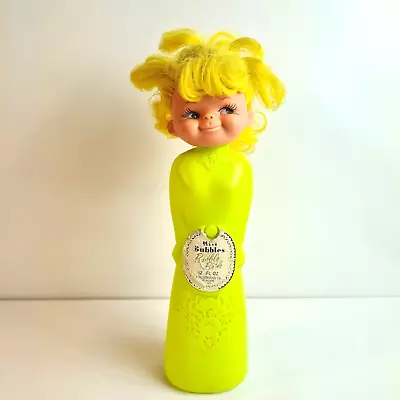 Vintage Miss Bubbles Bubble Bath Bottle With Doll Head Made By BlowPak Melbourne • $44.95