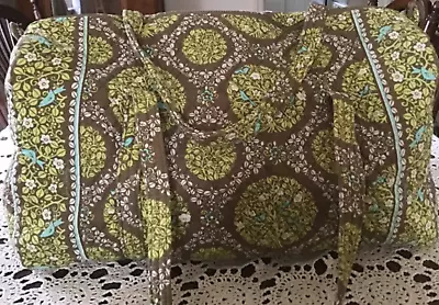 Pre-Owned Vera Bradley Sitting In A Tree With Blue Birds Green Brown Duffle Bag • $18