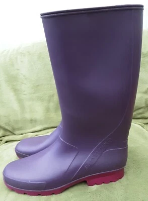 £3.99 • Buy NICE RAINBLOCK Purple Ladies Wellington Boots Size Uk 8 Eu 42  14  High