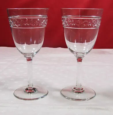 2 Glasses Water Crystal Baccarat Shape 11140 Size 12659 Stamped • £81.50