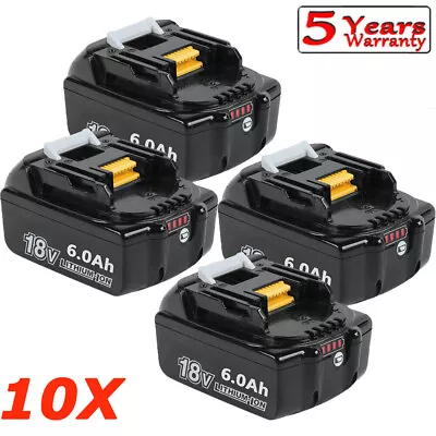 For Makita 18V Battery 5.0Ah 6.0Ah 9.0Ah Li-ion LED BL1830 BL1840 BL1850 BL1860 • £175.89