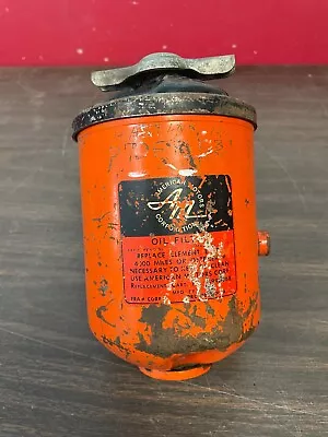 VINTAGE 1940s 1950s AMC CAR JEEP RAT ROD REMOT OIL FILTER CANISTER 424 • $29.99