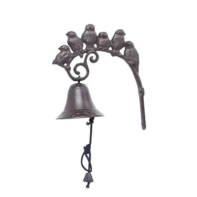Vintage Door Bell Chime Garden Door Hanging Vintage Bird Bell Cast Iron Home • $24.70