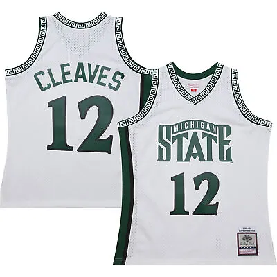 Men's Mitchell & Ness Mateen Cleaves White Michigan State Spartans 125th • $134.99