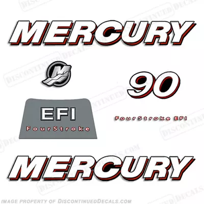 Fits Mercury 90hp  FourStroke EFI  Decals - 2006-2012 • $99.95