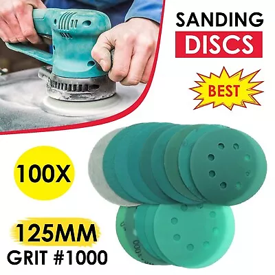 5 /125mm Sanding Discs 1000 Grit 8 Hole Orbital Sander Pads Sandpaper Grinding • $39.99