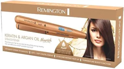 REMINGTON - Keratin And Argan Oil Nourish Hair Straightener S7505AU Advanced C • $95.40