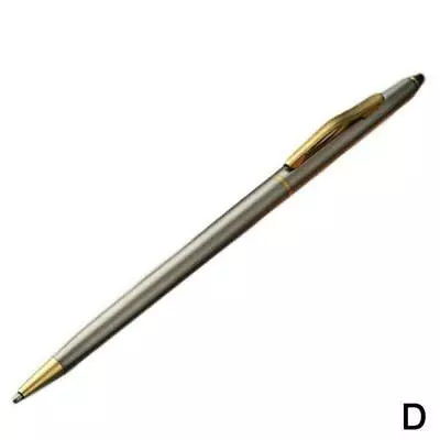 Luxury Full Metal Ballpoint Pen 1mm Black Ink Gel Pen Stationery Writing X3K3 • $1.23