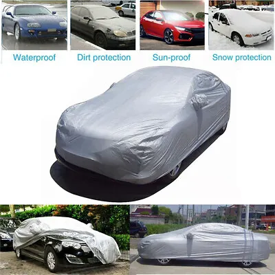 XL Large Car Cover All Weather Protection Outdoor UV Resistant Cover • £11.98