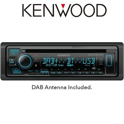 Kenwood KDC-BT560DAB - CD/MP3 DAB+ USB Bluetooth Car Stereo Alexa Ready • £125.99
