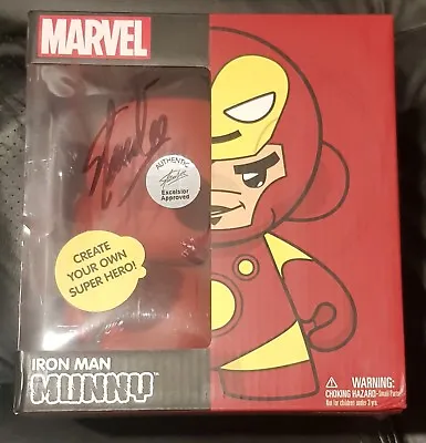 Marvel Stan Lee Signed Iron Man Munny World Kidrobot • £500