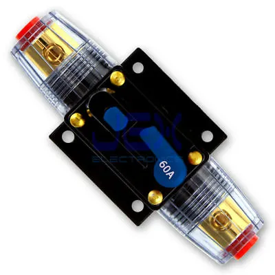 60 Amp In-Line DC Circuit Breaker Solar/Audio/Car/RV 60A/60AMP Fuse 12V/24V/32V • $7.99